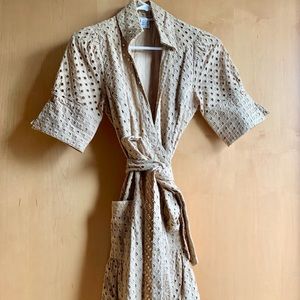 DIANE VON FURSTENBERG "Bellette" Shirt Wrap Dress